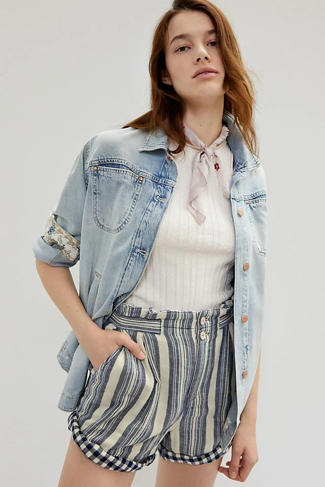 Pilcro Drapey Denim Shirt Jacket Discount ???? Pilcro Drapey Denim ???? Shirt Jacket DENIM LIGHT ???? -PAIGE-shop unnamed file 4093