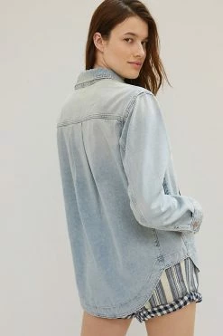 Discount ???? Pilcro Drapey Denim ???? Shirt Jacket DENIM LIGHT ???? 4 Discount ???? Pilcro Drapey Denim ???? Shirt Jacket DENIM LIGHT ???? -PAIGE-shop unnamed file 4095