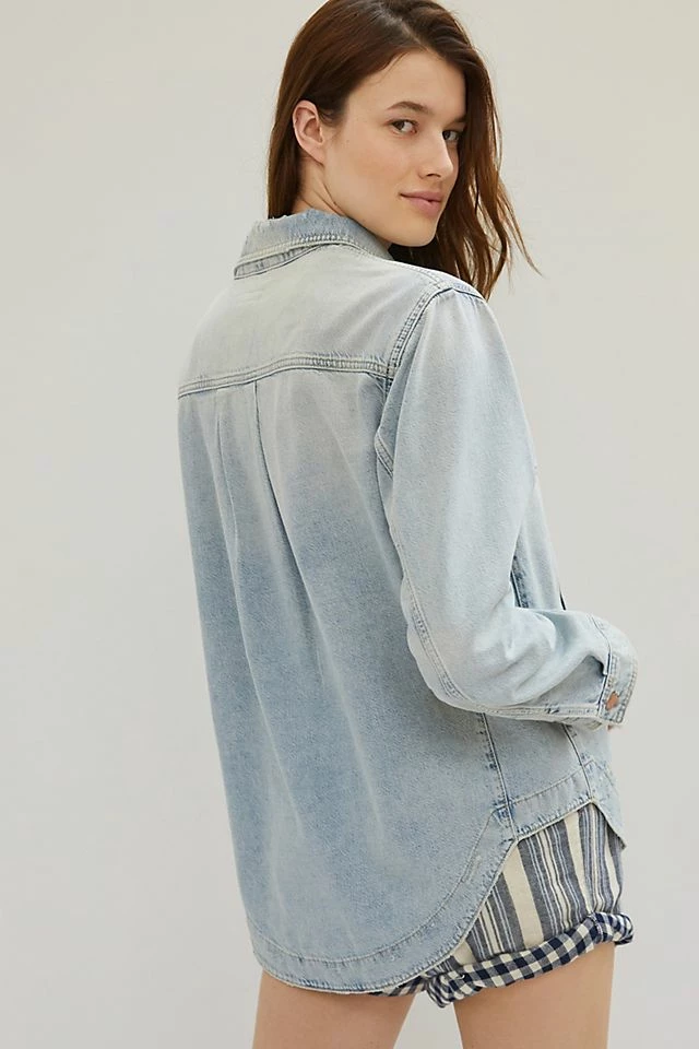 Pilcro Drapey Denim Shirt Jacket Discount ???? Pilcro Drapey Denim ???? Shirt Jacket DENIM LIGHT ???? -PAIGE-shop unnamed file 4095