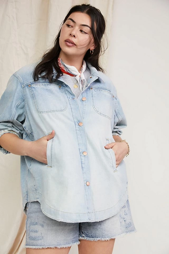 Pilcro Drapey Denim Shirt Jacket Discount ???? Pilcro Drapey Denim ???? Shirt Jacket DENIM LIGHT ???? -PAIGE-shop unnamed file 4098