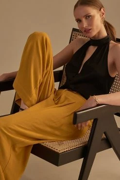 Wholesale ⌛ By Anthropologie Cutout Halter Top BLACK ✔️ -PAIGE-shop unnamed file 4103