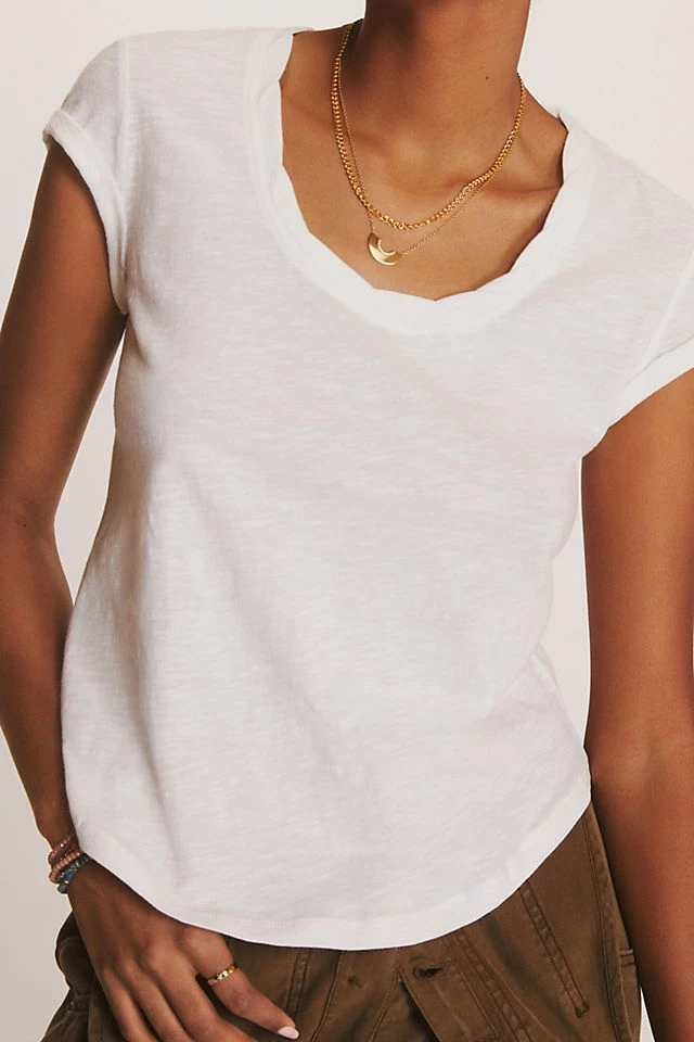 Pilcro Sustainable Scoop Neck Tee Flash Sale ???? Pilcro Sustainable Scoop Neck Tee IVORY ⌛ -PAIGE-shop unnamed file 4161