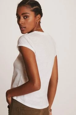 Flash Sale ???? Pilcro Sustainable Scoop Neck Tee IVORY ⌛ 4 Flash Sale ???? Pilcro Sustainable Scoop Neck Tee IVORY ⌛ -PAIGE-shop unnamed file 4162