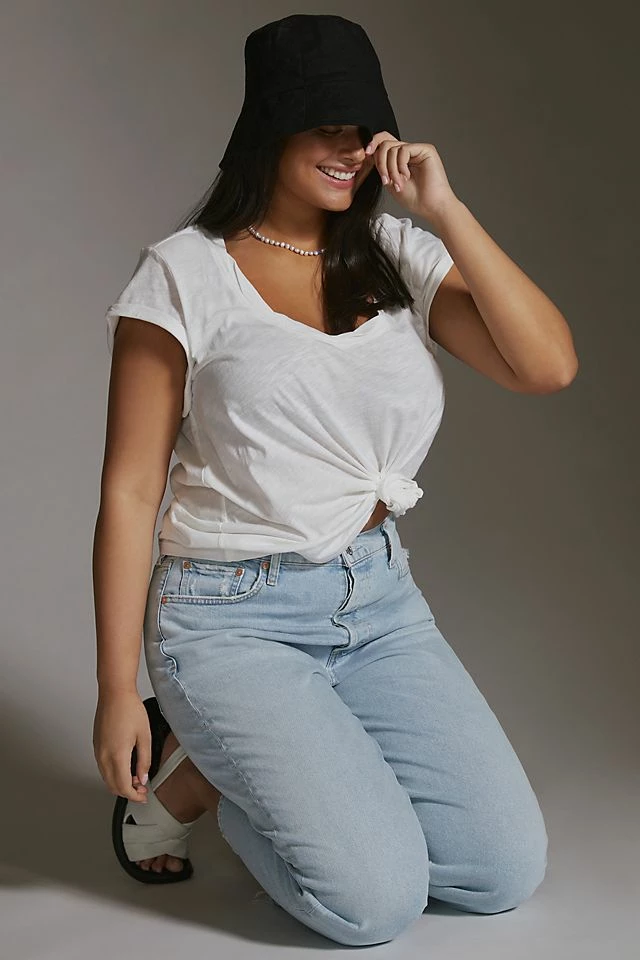 Pilcro Sustainable Scoop Neck Tee Flash Sale ???? Pilcro Sustainable Scoop Neck Tee IVORY ⌛ -PAIGE-shop unnamed file 4164