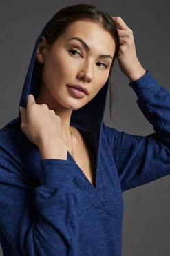 Cheapest ???? Daily Practice By Anthropologie Afterglow Hooded ???? Dress NAVY ???? -PAIGE-shop unnamed file 418