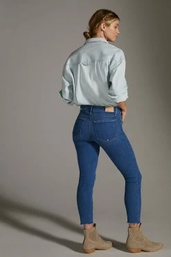 Wholesale ✨ Paige Petite Verdugo Mid-Rise Cropped Juneau ???? Jeans DENIM MEDIUM BLUE ???? -PAIGE-shop unnamed file 4198