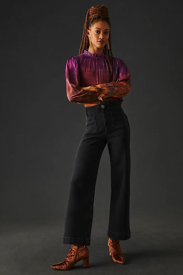 The Skipper Wide-Leg Jeans Hot Sale ???? Pilcro The Skipper Wide-Leg ???? Jeans DARK GREY ✨ -PAIGE-shop unnamed file 4223