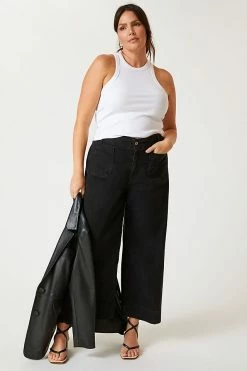 Hot Sale ???? Pilcro The Skipper Wide-Leg ???? Jeans DARK GREY ✨ 7 Hot Sale ???? Pilcro The Skipper Wide-Leg ???? Jeans DARK GREY ✨ -PAIGE-shop unnamed file 4228