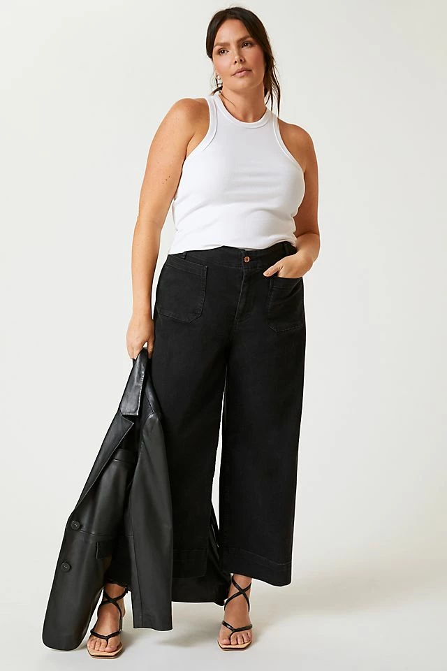 The Skipper Wide-Leg Jeans Hot Sale ???? Pilcro The Skipper Wide-Leg ???? Jeans DARK GREY ✨ -PAIGE-shop unnamed file 4228