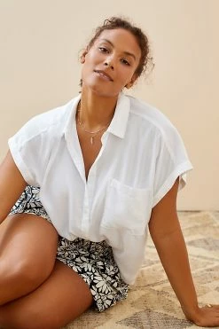 Deals ???? Cloth & Stone Breezy Buttondown WHITE ???? 5 Deals ???? Cloth & Stone Breezy Buttondown WHITE ???? -PAIGE-shop unnamed file 4232