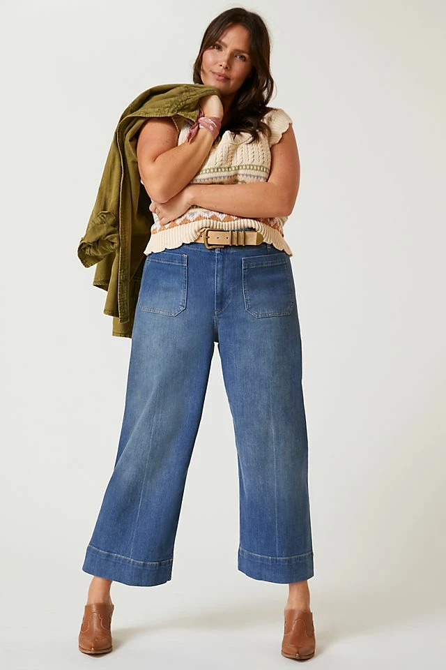 Wholesale ๐งจ Pilcro The Skipper Cropped Wide-Leg ๐ Jeans DENIM MEDIUM BLUE ๐ 7 Wholesale ๐งจ Pilcro The Skipper Cropped Wide-Leg ๐ Jeans DENIM MEDIUM BLUE ๐ - Image 5