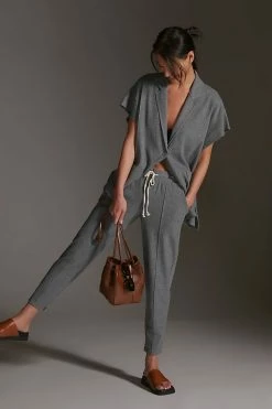 Wholesale 🎉 Daily Practice By Anthropologie The Heather Clean Pants GREY 😀