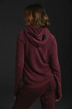 Best Sale ???? FREECITY SUPERFLUFF Vintage Bath Pullover Hoodie WINE ???? -PAIGE-shop unnamed file 451