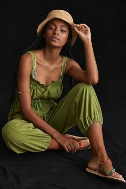 Wholesale 👏 Daily Practice By Anthropologie The Mayotte Jumpsuit MOSS 🥰
