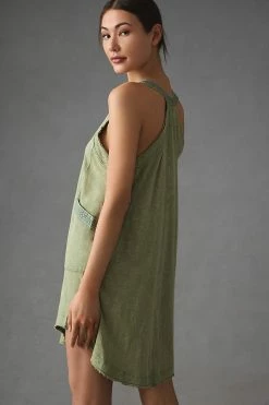 Best Sale ✔️ Daily Practice By Anthropologie Sleeveless Mini ???? Dress MOSS ⌛ -PAIGE-shop unnamed file 493