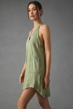 Best Sale ✔️ Daily Practice By Anthropologie Sleeveless Mini ???? Dress MOSS ⌛ -PAIGE-shop unnamed file 494