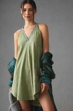 Best Sale ✔️ Daily Practice By Anthropologie Sleeveless Mini ???? Dress MOSS ⌛ -PAIGE-shop unnamed file 495