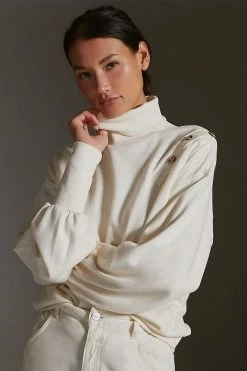 Best Sale ???? Grey State Meryl Turtleneck IVORY ???? -PAIGE-shop unnamed file 497