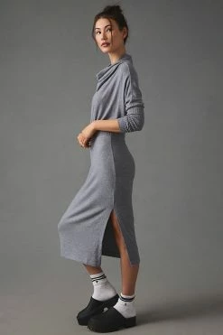 Brand new π― Daily Practice By Anthropologie The Arabella Drapey π Dress LIGHT GREY π