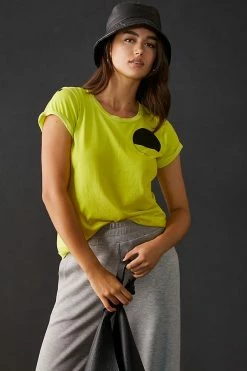 Wholesale 😍 FREECITY SIGN/GOLDENline Short-Sleeve Tee YELLOW ⌛