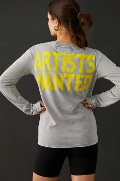 Best reviews of ???? FREECITY ARTISTS WANTED Super Vintage Long-Sleeve Tee LIGHT GREY ???? -PAIGE-shop unnamed file 529
