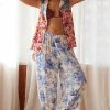 Best Sale 🧨 By Anthropologie Relaxed Lounge Pants BLUE MOTIF 🌟 -PAIGE-shop unnamed file 555