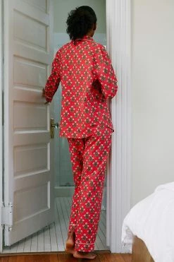 Promo ✔️ Printfresh Poinsettia Sleep Set RED ⌛ -PAIGE-shop unnamed file 561