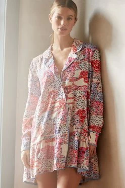 Wholesale ⭐ By Anthropologie Olivia Wendel For Anthropologie Flannel Sleep Set BLUE MOTIF ⌛ -PAIGE-shop unnamed file 571