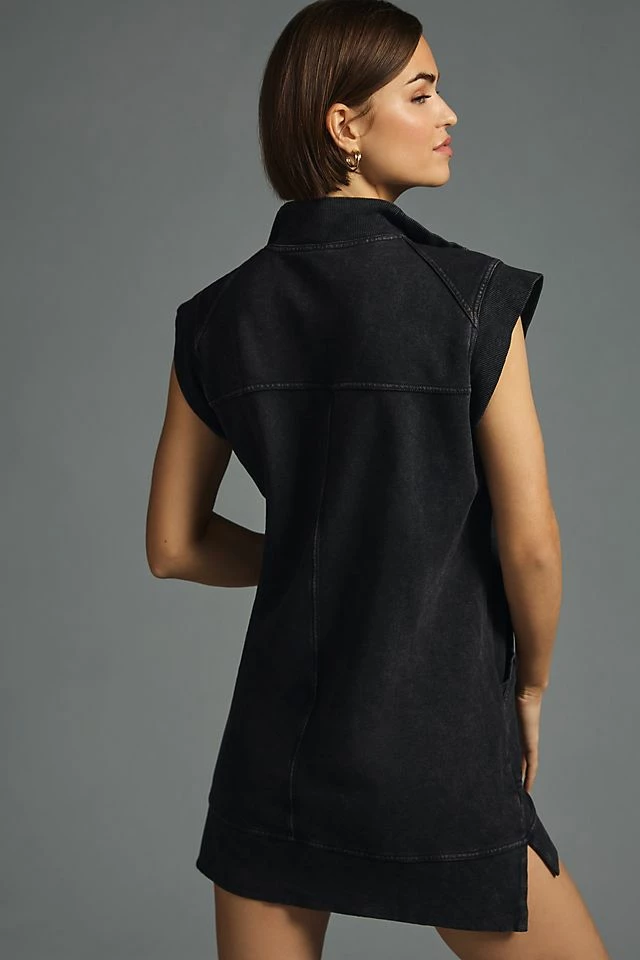 Best Pirce ๐ Daily Practice By Anthropologie Zip-Front Mini ๐ Dress BLACK ๐ 6 Best Pirce ๐ Daily Practice By Anthropologie Zip-Front Mini ๐ Dress BLACK ๐ - Image 4