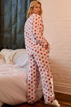 Cheapest ???? Printfresh Long-Sleeve Heart Sleep Set NEUTRAL MOTIF ???? -PAIGE-shop unnamed file 622