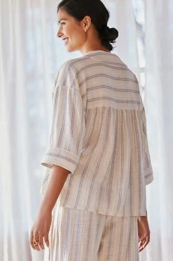 New ⌛ By Anthropologie Wrap Lounge Top IVORY ???? -PAIGE-shop unnamed file 659