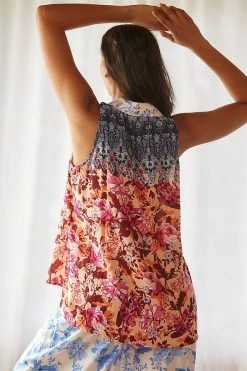 Best Pirce 🔥 By Anthropologie Buttondown Tank PINK COMBO 🎁 -PAIGE-shop unnamed file 719