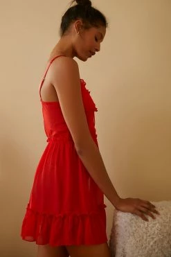 Best deal ❤️ Rya Collection Frida Ruffle Chemise RED ???? -PAIGE-shop unnamed file 724