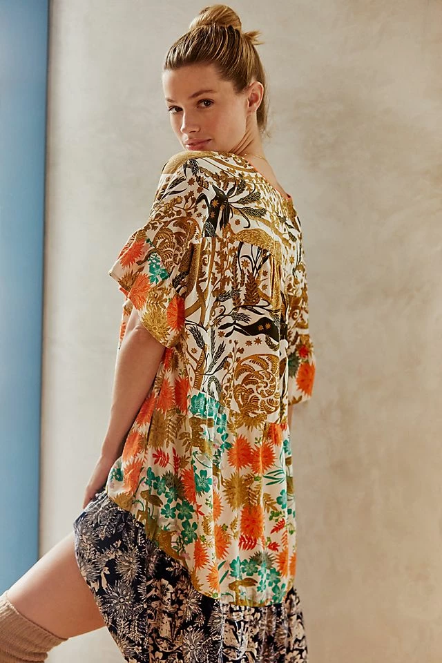 Outlet ๐ By Anthropologie Cally Conway For Anthropologie Flannel Sleep ๐ Dress IVORY ๐ 4 Outlet ๐ By Anthropologie Cally Conway For Anthropologie Flannel Sleep ๐ Dress IVORY ๐ - Image 2