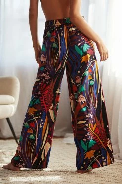 Top 10 😍 Masha Volnova For Anthropologie Wide-Leg Sleep Pants NAVY 😀 -PAIGE-shop unnamed file 785