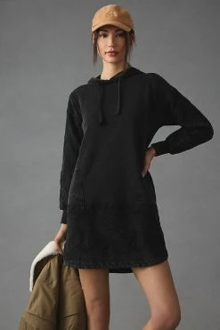 Budget ???? Daily Practice By Anthropologie Blaine Embroidered Hoodie BLACK ???? -PAIGE-shop unnamed file 8