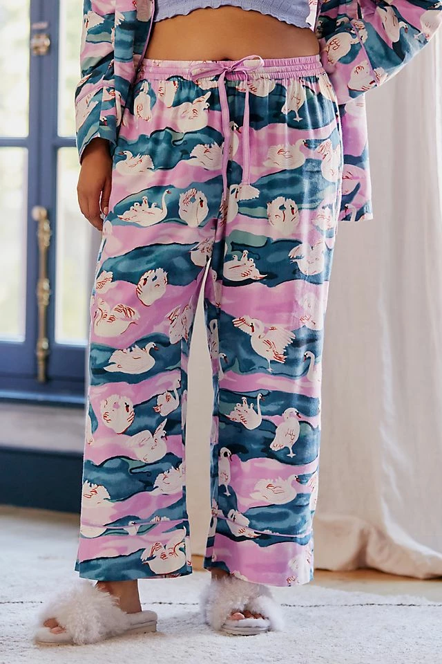 Olivia Wendel for Anthropologie Swan Flannel Sleep Pants Best deal ???? By Anthropologie Olivia Wendel For Anthropologie Swan Flannel Sleep Pants LILAC ???? -PAIGE-shop unnamed file 844