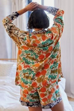 Top 10 ⭐ By Anthropologie Cally Conway For Anthropologie Flannel Sleep Top IVORY ✔️ -PAIGE-shop unnamed file 856