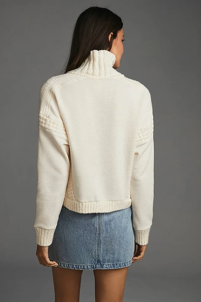 Outlet 🎁 Daily Practice By Anthropologie Cable-Knit Sweater IVORY 😉 4 Outlet 🎁 Daily Practice By Anthropologie Cable-Knit Sweater IVORY 😉 - Image 2