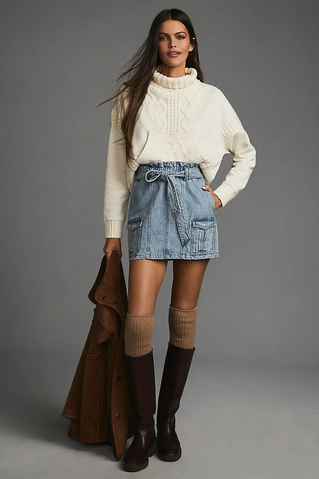 Outlet 🎁 Daily Practice By Anthropologie Cable-Knit Sweater IVORY 😉 5 Outlet 🎁 Daily Practice By Anthropologie Cable-Knit Sweater IVORY 😉 - Image 3