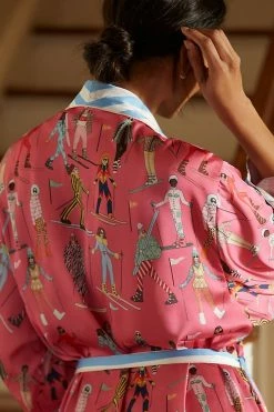 Cheap ???? Karen Mabon Apres Ski Satin Robe PINK COMBO ???? 5 Cheap ???? Karen Mabon Apres Ski Satin Robe PINK COMBO ???? -PAIGE-shop unnamed file 885