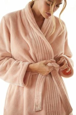 Discount ???? Eberjey Chalet Plush Robe ROSE ???? -PAIGE-shop unnamed file 891
