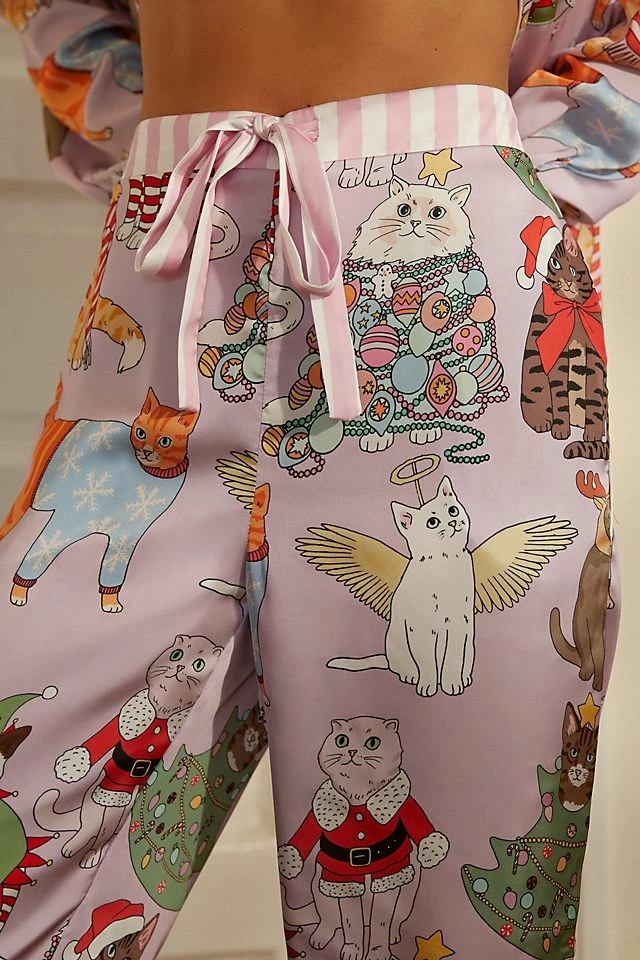 Cheap 😀 Karen Mabon 🎅 Christmas Cats Sleep Set PURPLE MOTIF ✔️ 5 Cheap 😀 Karen Mabon 🎅 Christmas Cats Sleep Set PURPLE MOTIF ✔️ - Image 3