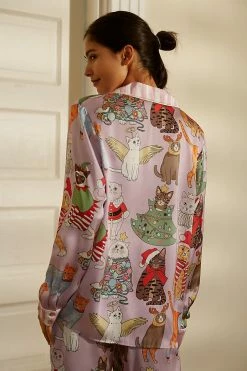 Cheap 😀 Karen Mabon 🎅 Christmas Cats Sleep Set PURPLE MOTIF ✔️ 12 Cheap 😀 Karen Mabon 🎅 Christmas Cats Sleep Set PURPLE MOTIF ✔️ -PAIGE-shop unnamed file 896