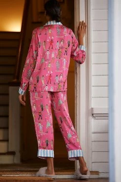 Best reviews of ✨ Karen Mabon Apres Ski Satin Pajama Set PINK COMBO ❤️ -PAIGE-shop unnamed file 929