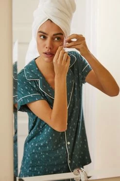 Brand new ???? Eberjey Shortie PJ Set DARK GREEN ???? -PAIGE-shop unnamed file 983