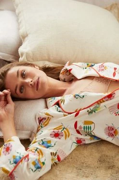 Best reviews of ???? By Anthropologie Mary O'Malley For Anthropologie Flannel Sleep Top IVORY ???? -PAIGE-shop unnamed file 986